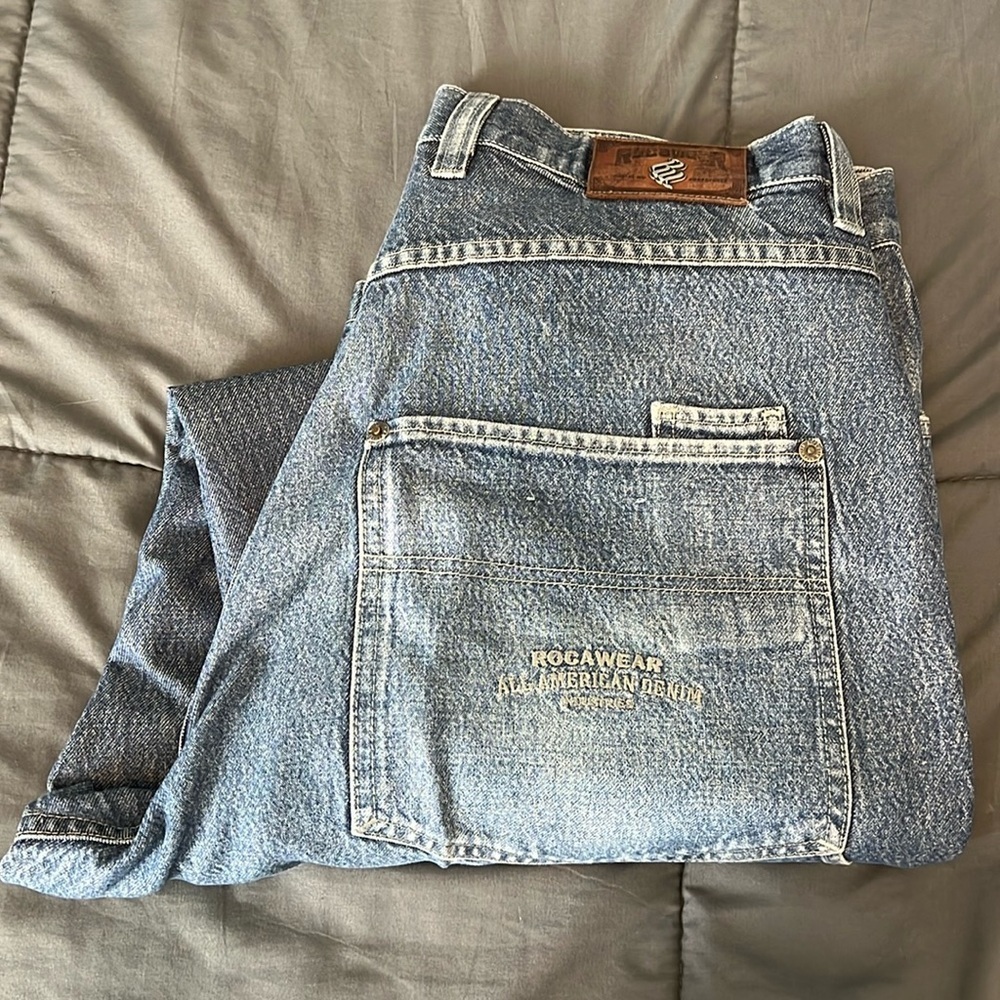 Roca Wear Light Wash Carpenter Jean Size 40